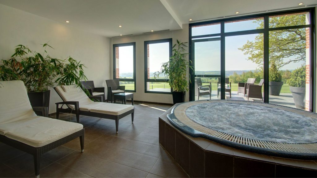 The jacuzzi at St Omer golf hotel, Northern France