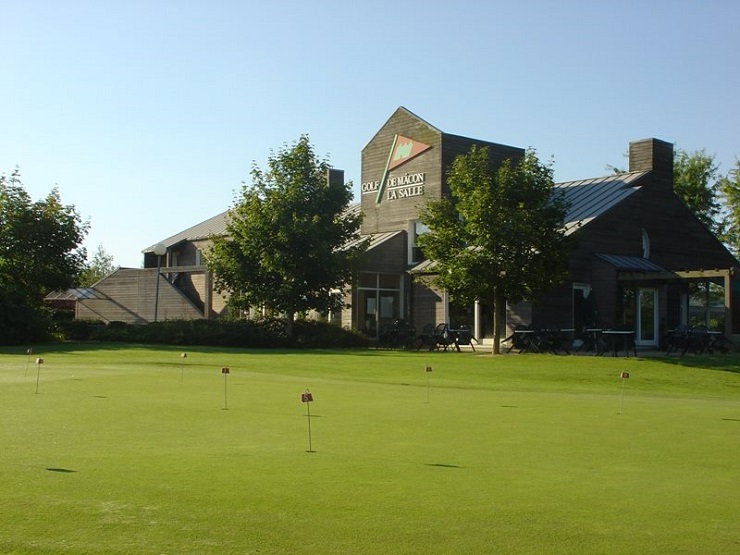 The clubhouse at Macon La Salle Golf Club, near Macon,, north of Lyon, France