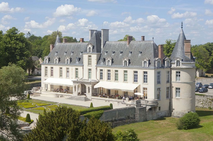 Beautiful gardens at Chateau d'Augerville, France