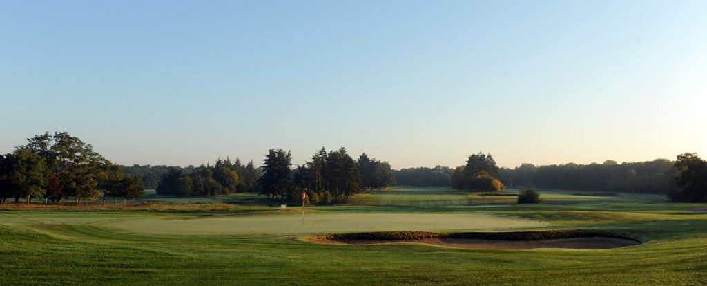 On the green at Chantilly Longeres Golf Club, around Paris, France