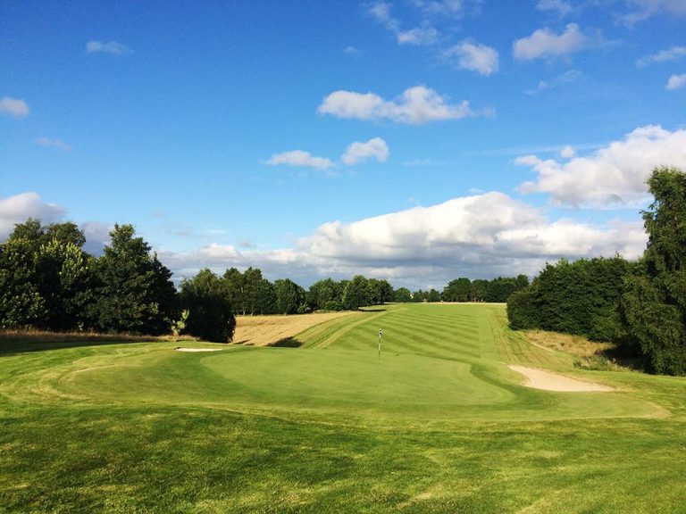 The sea course at Caen Golf Club, Normandy, France
