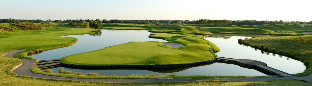 The stunning layout at Golf National Golf Club, near Paris, France, Ryder Cup and Olympic venue.