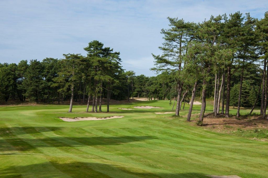 The back nine at Hardelot Les Pins Golf Club, France