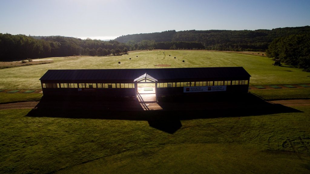 Sunset at Macon La Salle Golf Club, north of Lyon, France