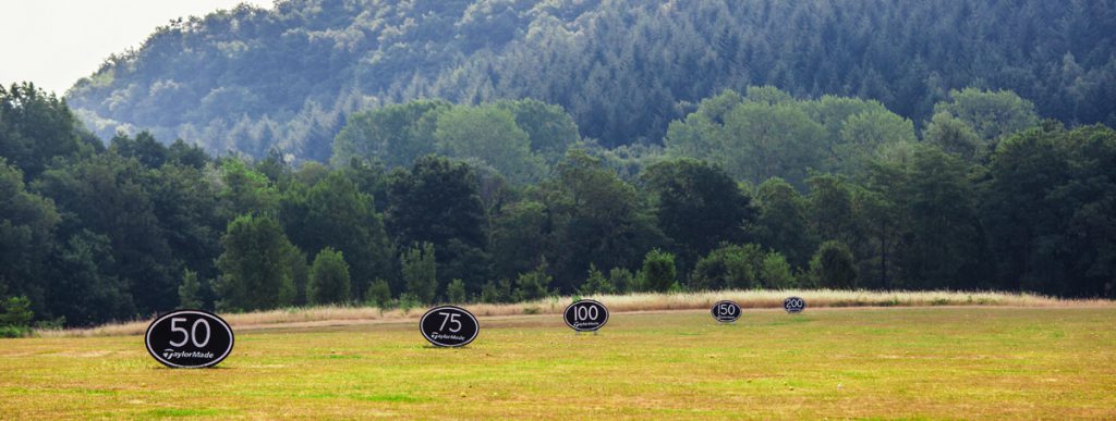 Practice range at Macon La Salle Golf Club, north of Lyon, France