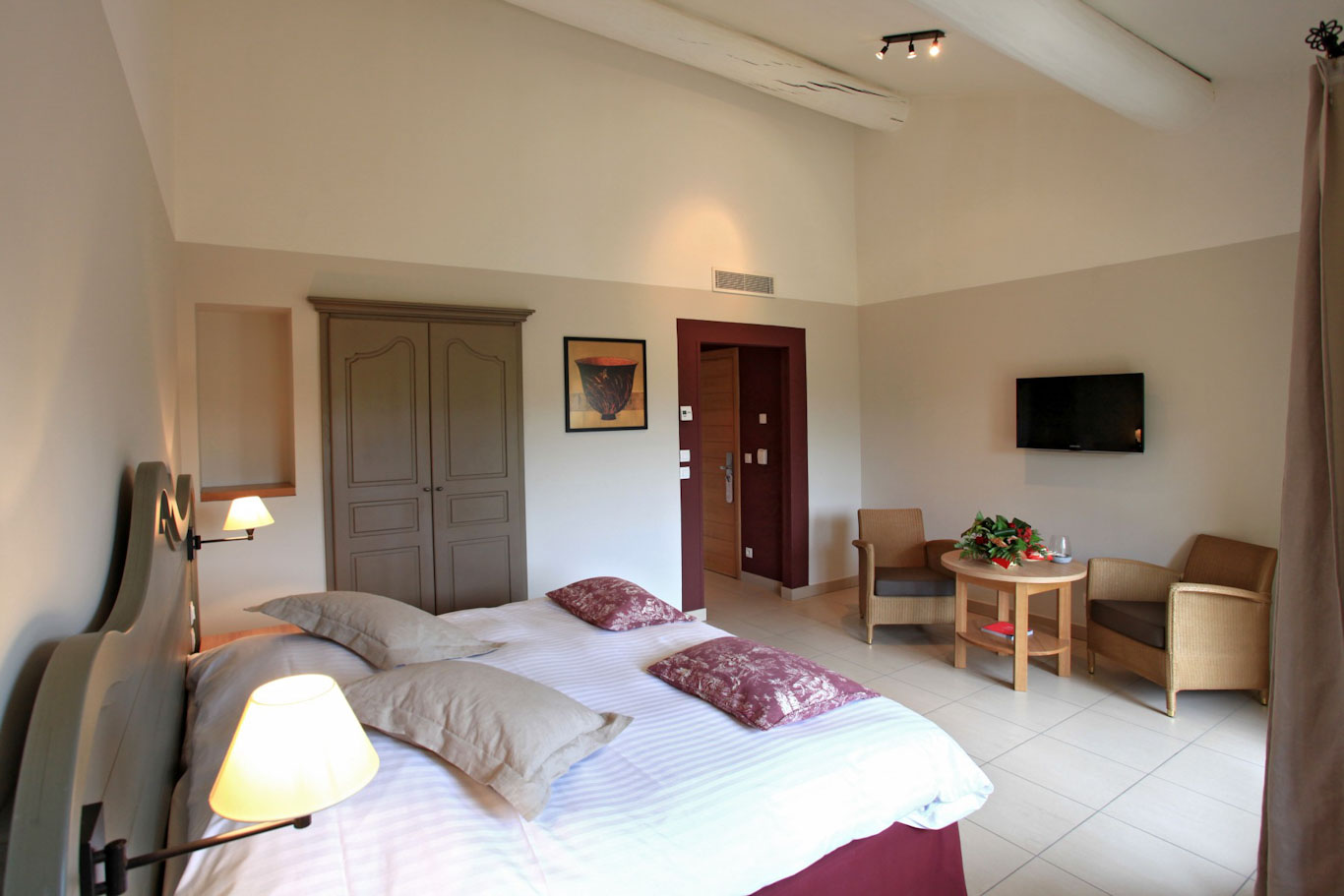 A prestige bedroom at St Endreol Golf and Spa Resort, South of France