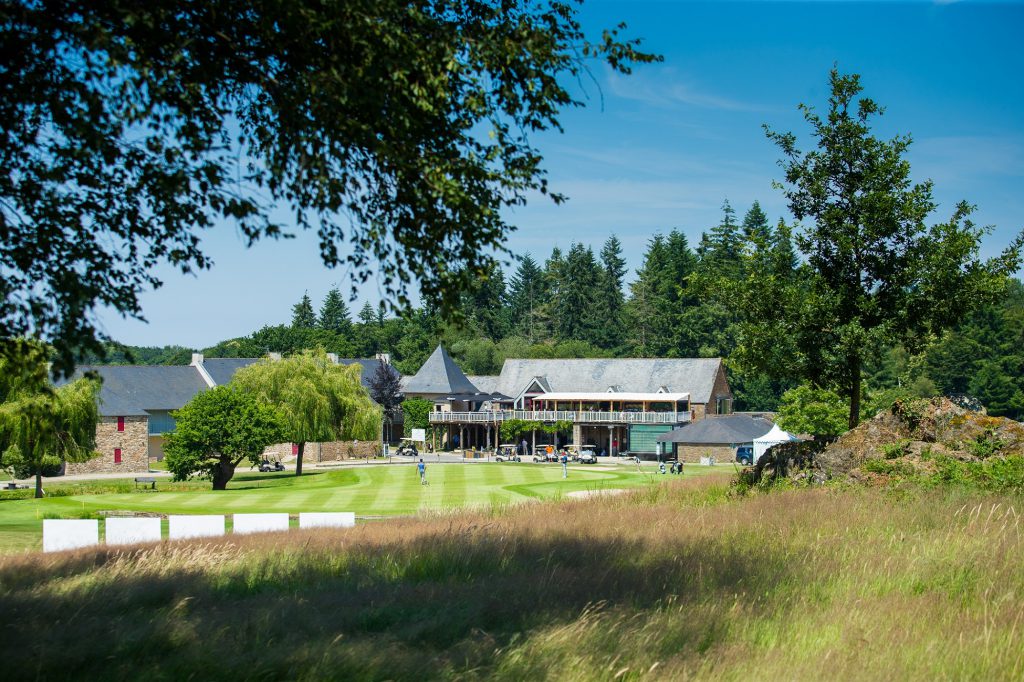 The attractive clubhouse and hotel at Saint Malo Golf Club, Brittany, France