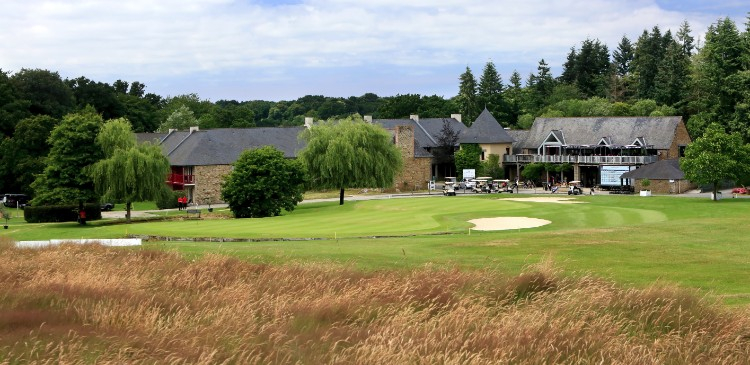 The clubhouse and hotel at Saint Malo Golf Club, Brittany, France