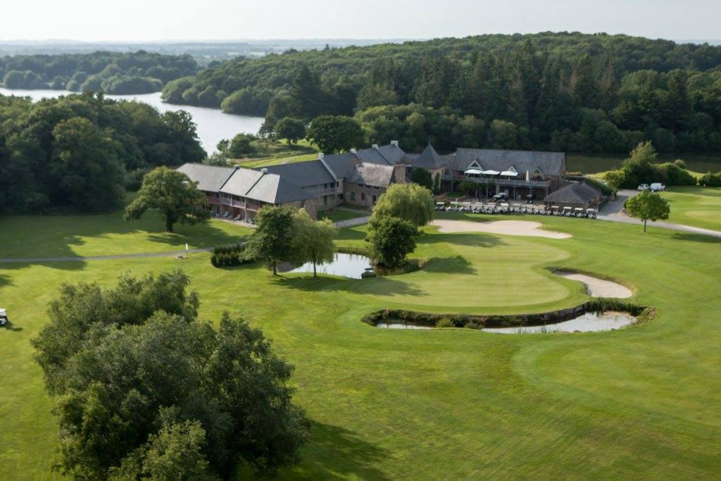 The clubhouse and hotel at Saint Malo Golf Club, Brittany, France