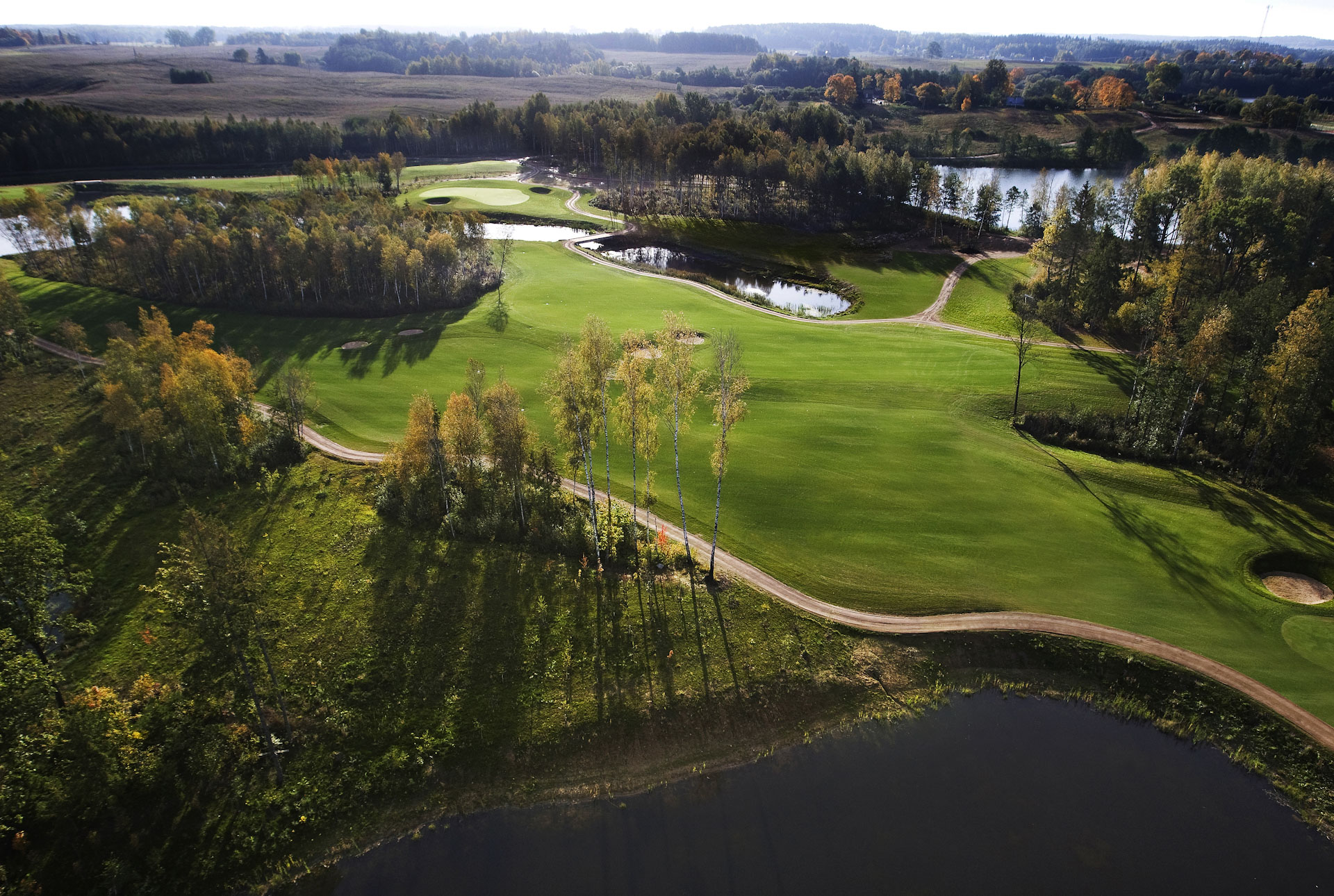 Aerial view of The V Club, Vilnius, Lithuania. Golf Planet Holidays