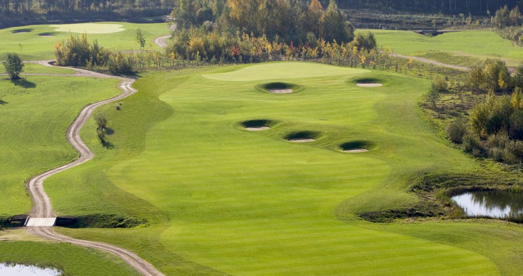 Bird's eye view of The V Club, Vilnius, Lithuania. Golf Planet Holidays
