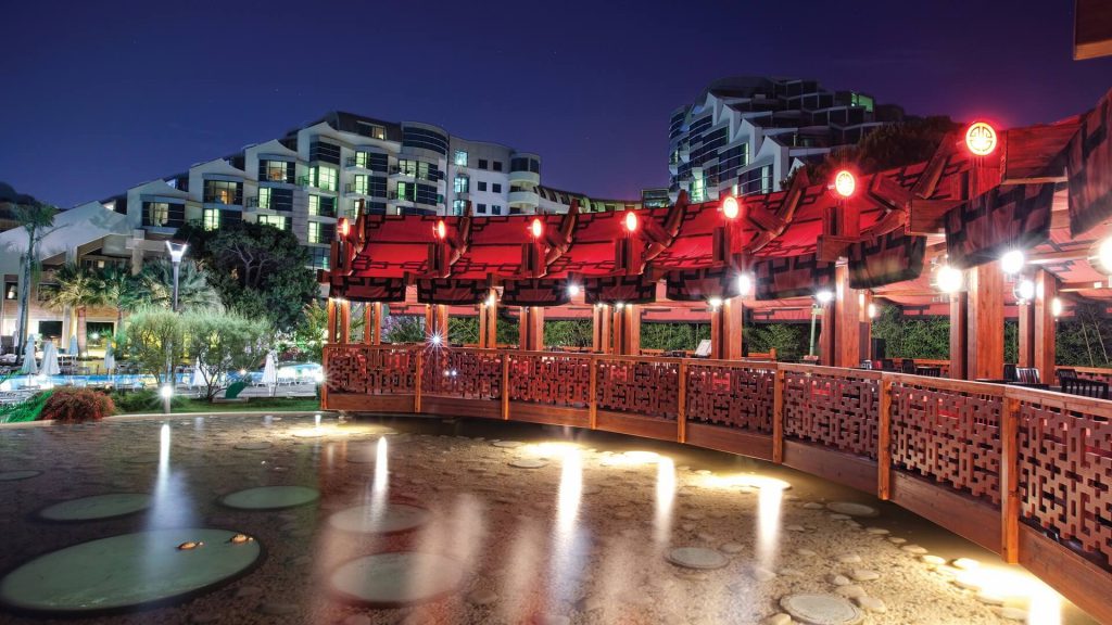 Outdoor dining at Cornelia De Luxe Resort, Belek, Turkey