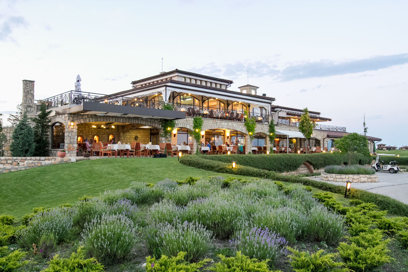 The clubhouse at BlackSeaRama Golf Resort, Cape Kaliakra, Bulgaria