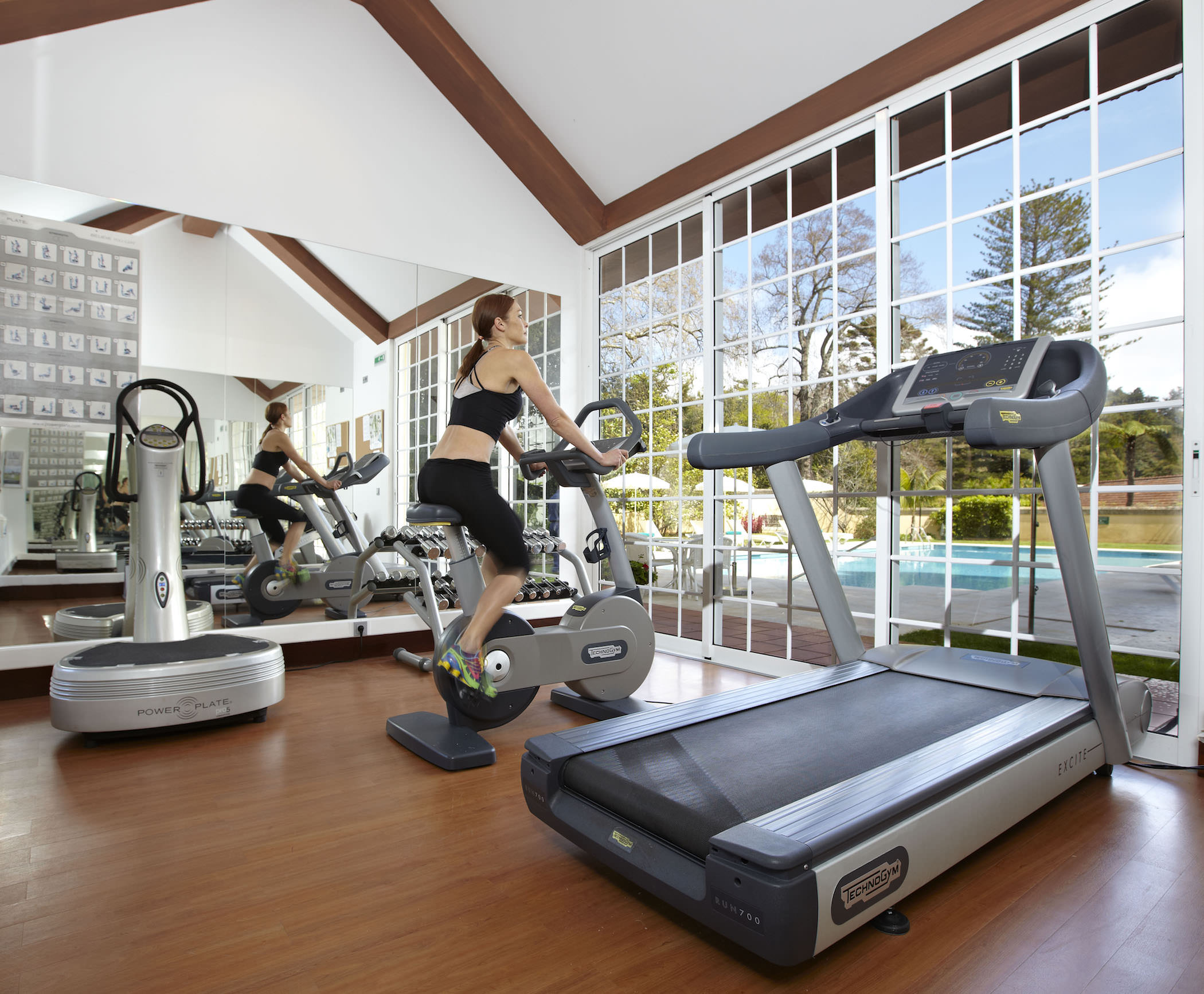 The gym at Casa Velha do Palheiro, Funchal, Madeira