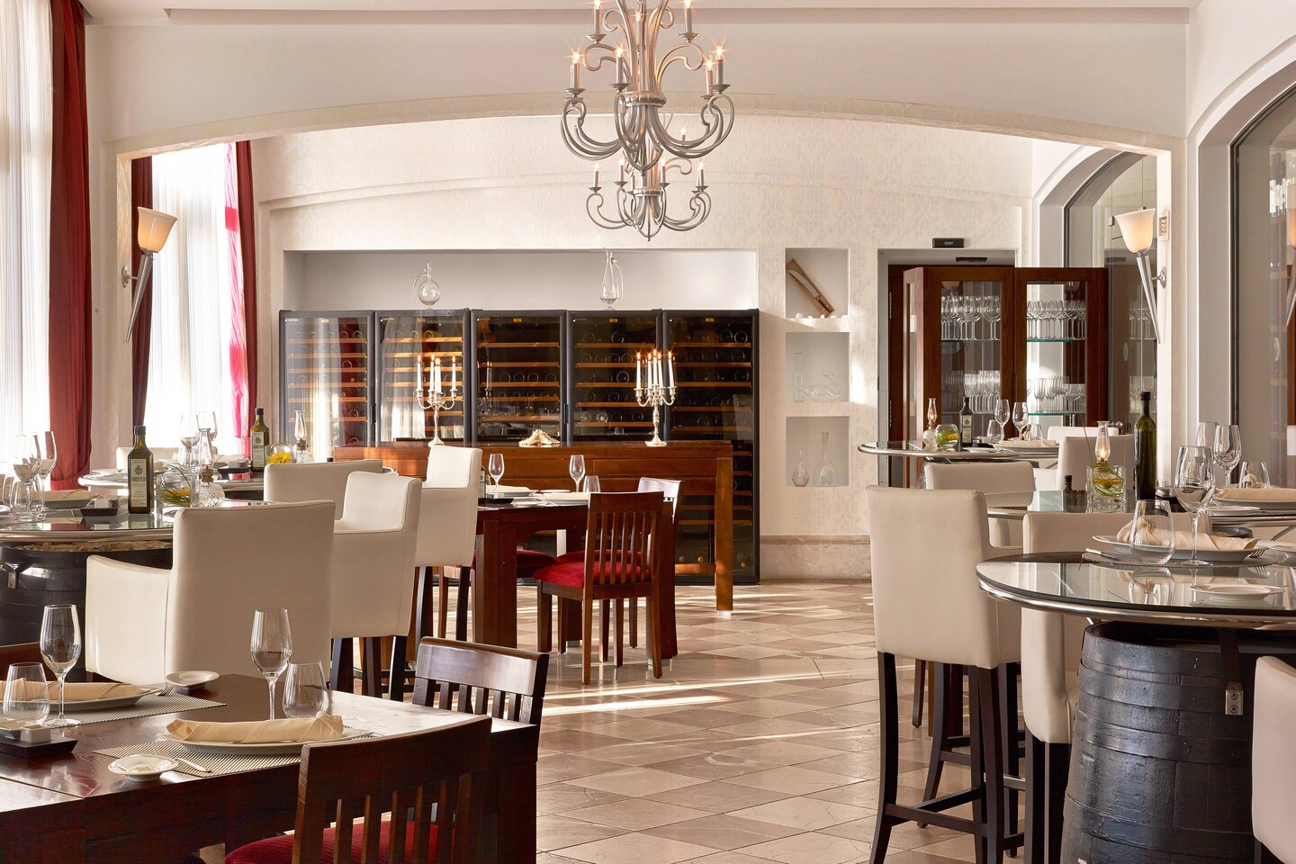 The Es Vi restaurant at Castillo Hotel Son Vida, Mallorca