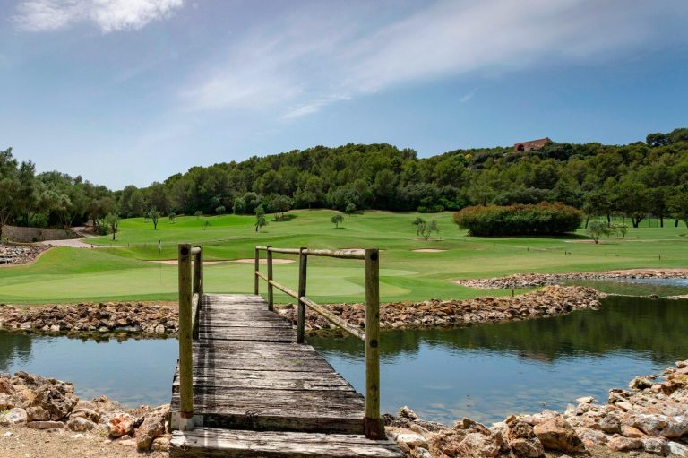 Approaching the green at Son Muntaner Golf Course, Son Vida, Mallorca