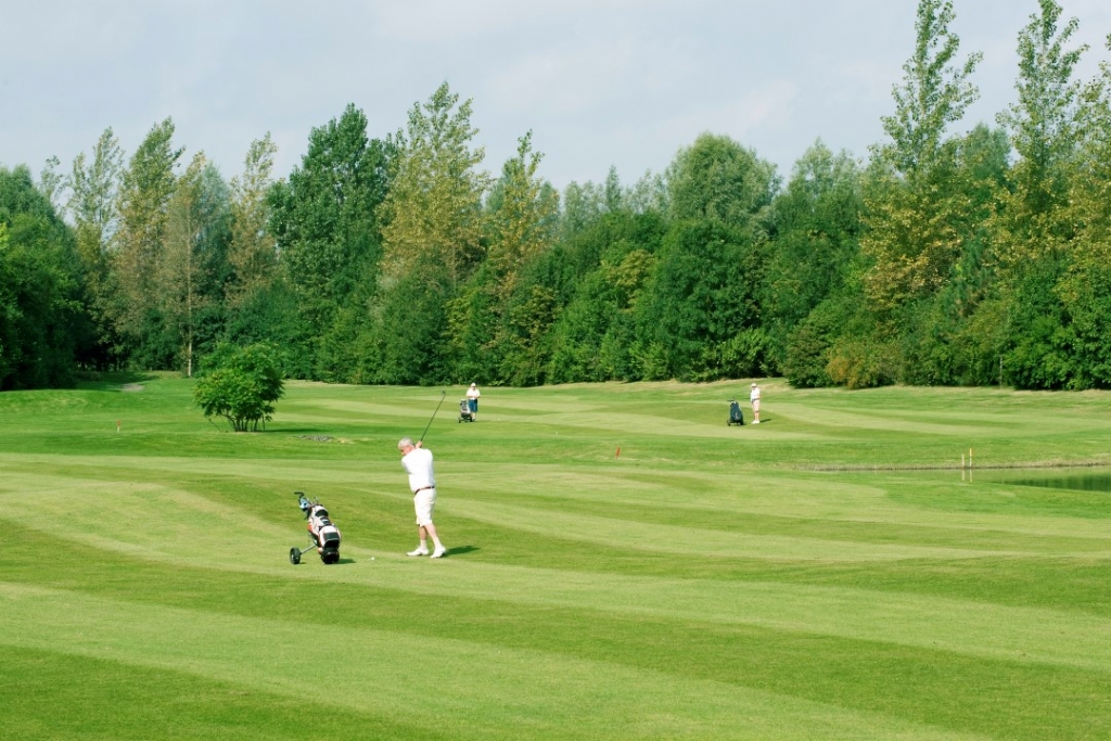 On the course at Oostburg Golf Club, Holland