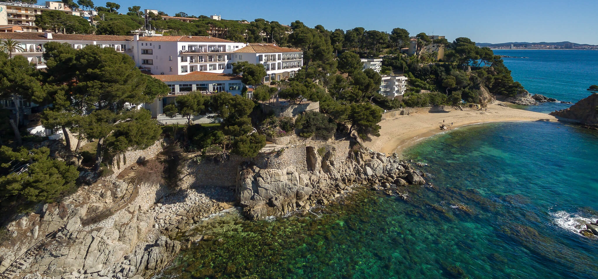 Aerial view of Park San Jorge Hotel, Platja d'Aro, Spain