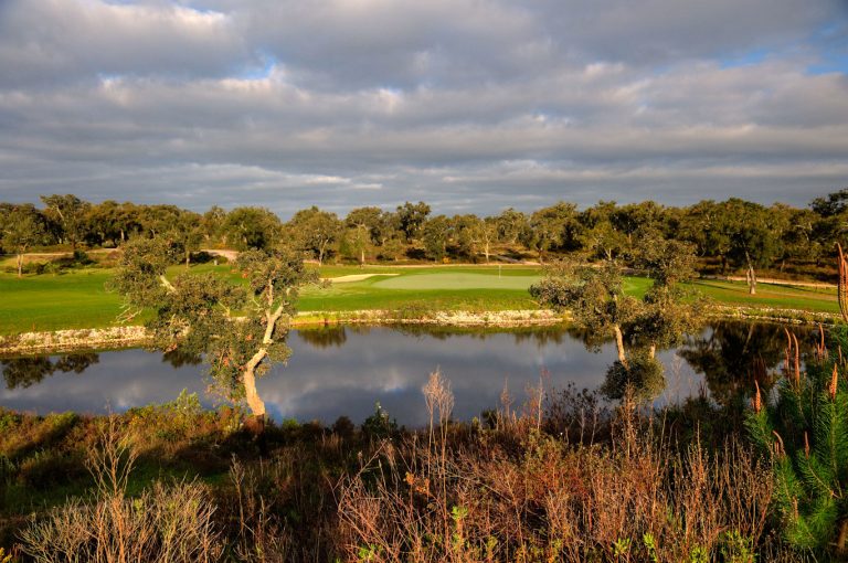 The third hole at Ribagolfe, Coruche, Portugal