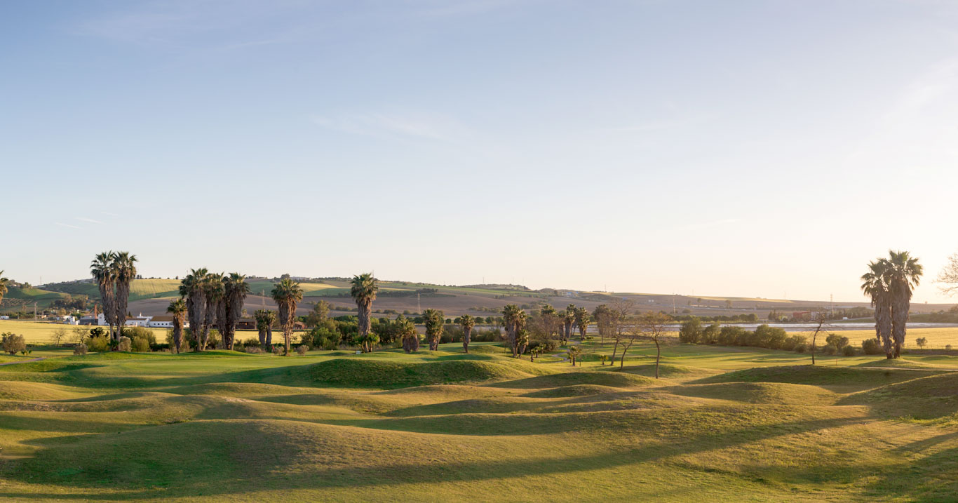 View down the 7th at Sherry Golf, Jerez, Spain