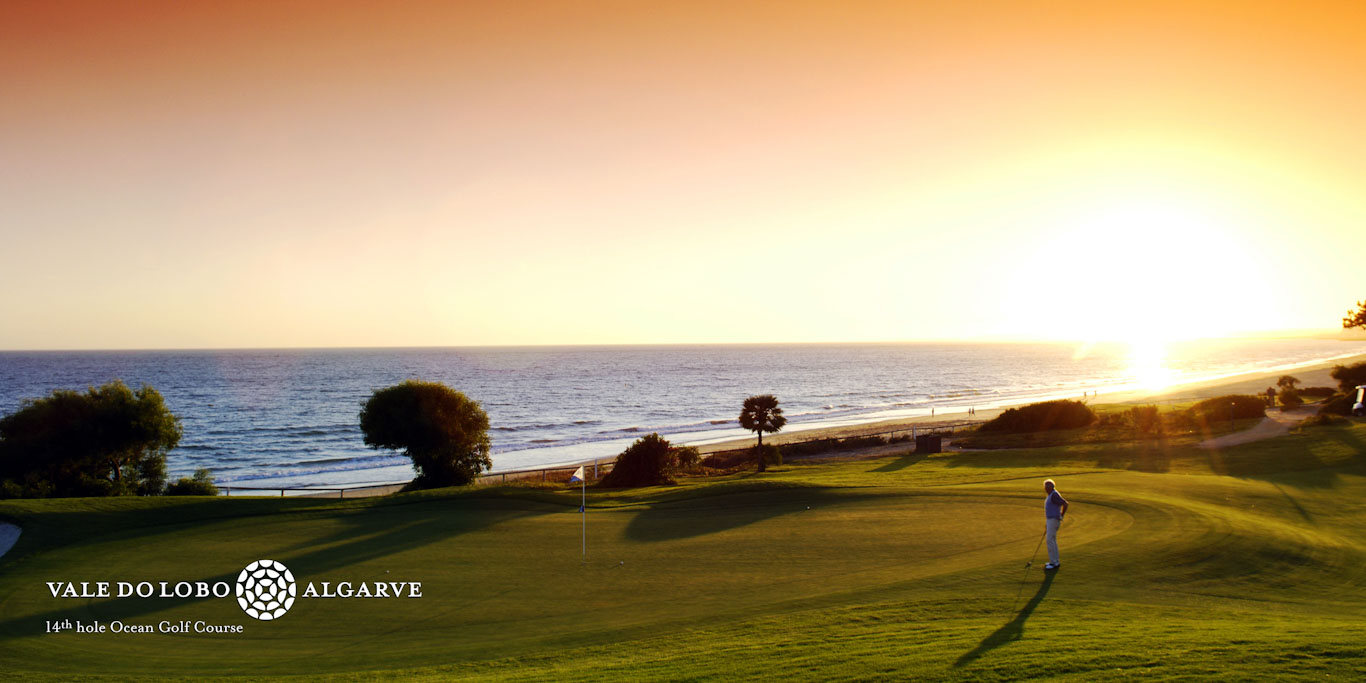 The 14th hole on the Ocean golf course at Vale do Lobo