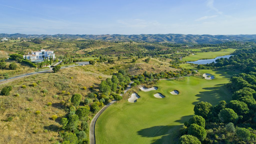 The clubhouse at Monte Rei Golf Club, near Tavira, Eastern Algarve, Portugal
