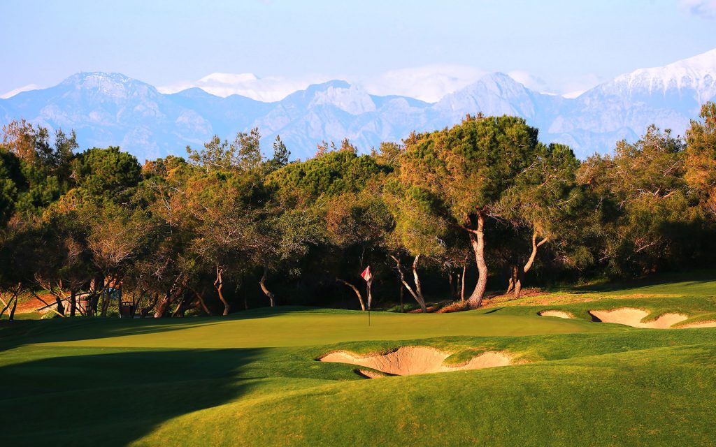 The tenth hole on Titanic Golf course, Belek, Turkey