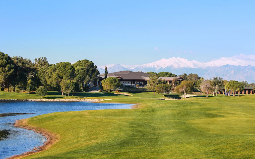 The clubhouse at Titanic Golf course, Belek, Turkey