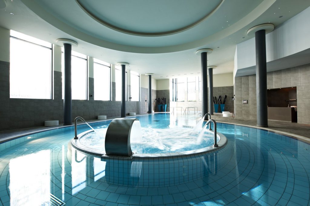 The spa pool at Hotel Palacio Estoril, near Lisbon, Portugal