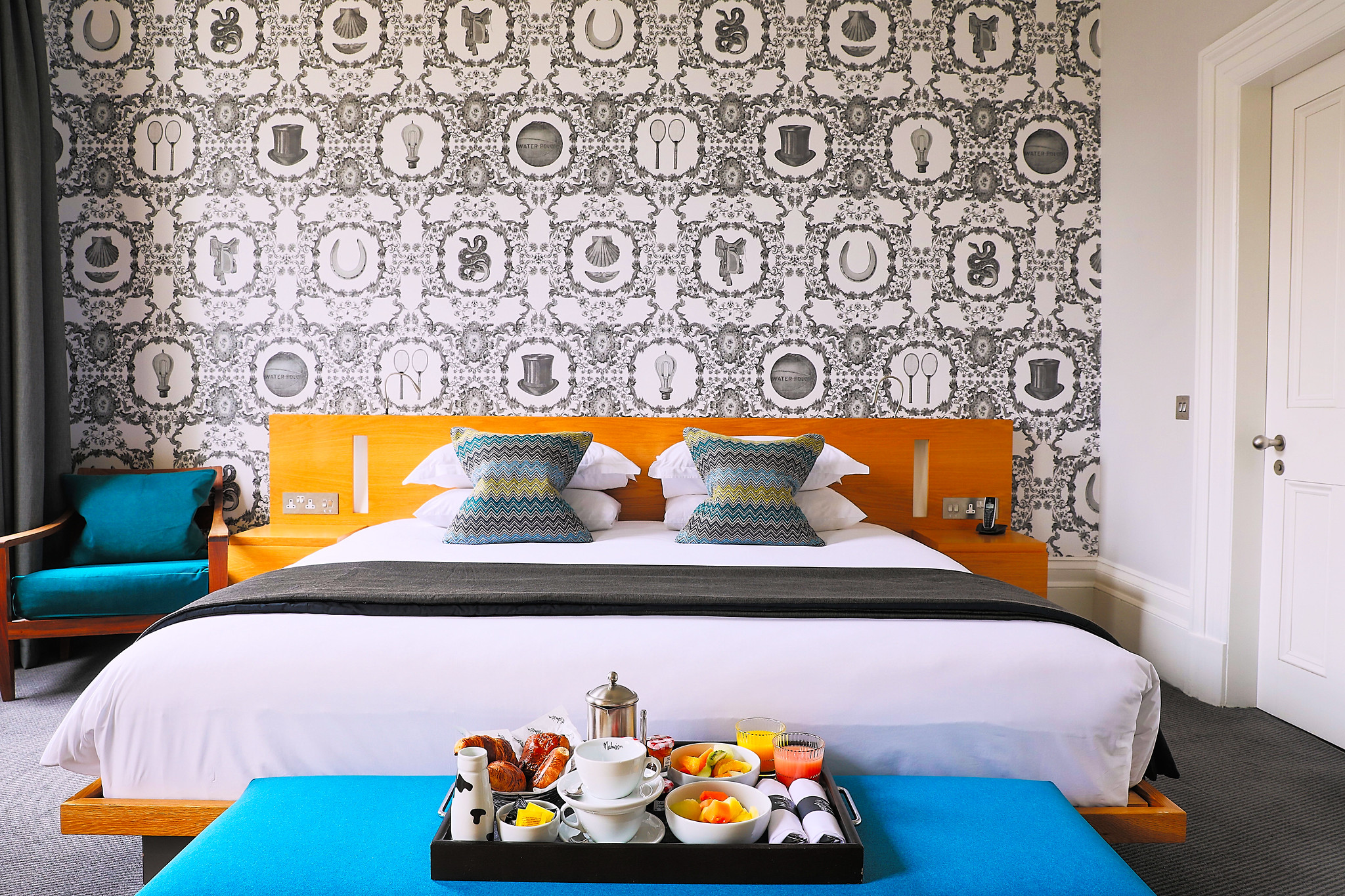 An attractive room at Malmaison Hotel, Cheltenham, England