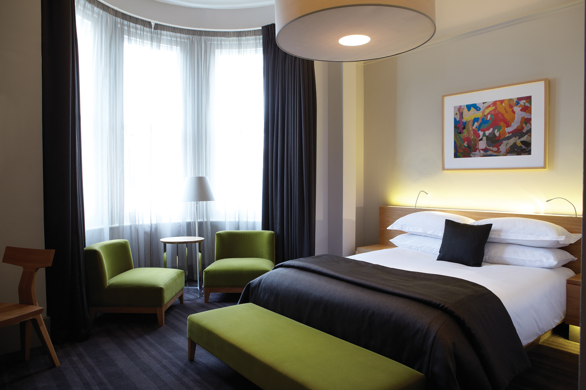 A double room at Malmaison Hotel, Cheltenham, England