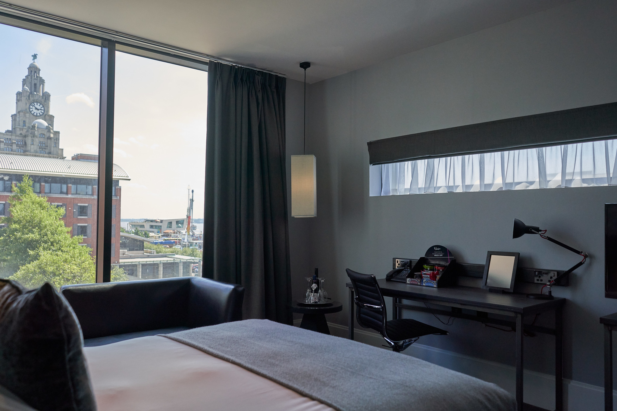 View over the city from Malmaison Hotel, Liverpool, England