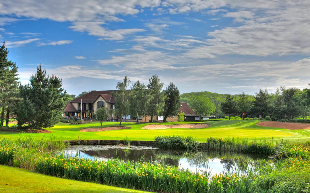 On the course at The Kendleshire Golf Club, Bristol, England