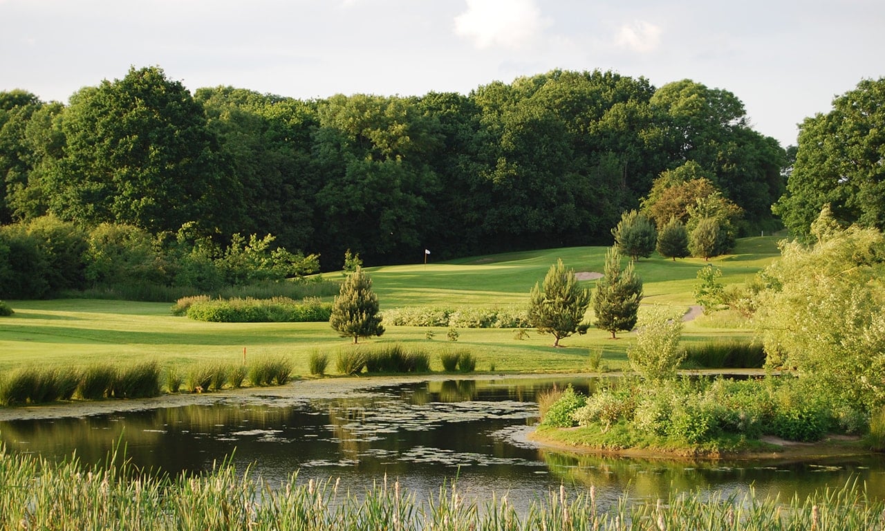 Beautiful parkland at The Kendleshire Golf Club, Bristol, England