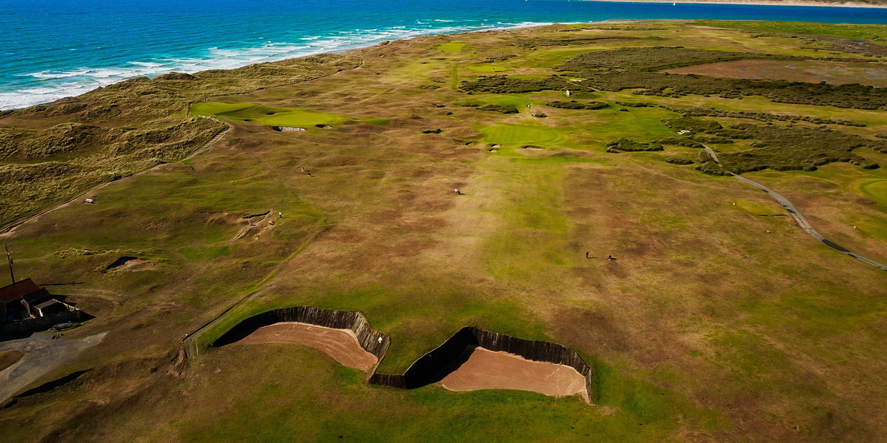 Daunting layout for Royal North Devon Golf Club, England