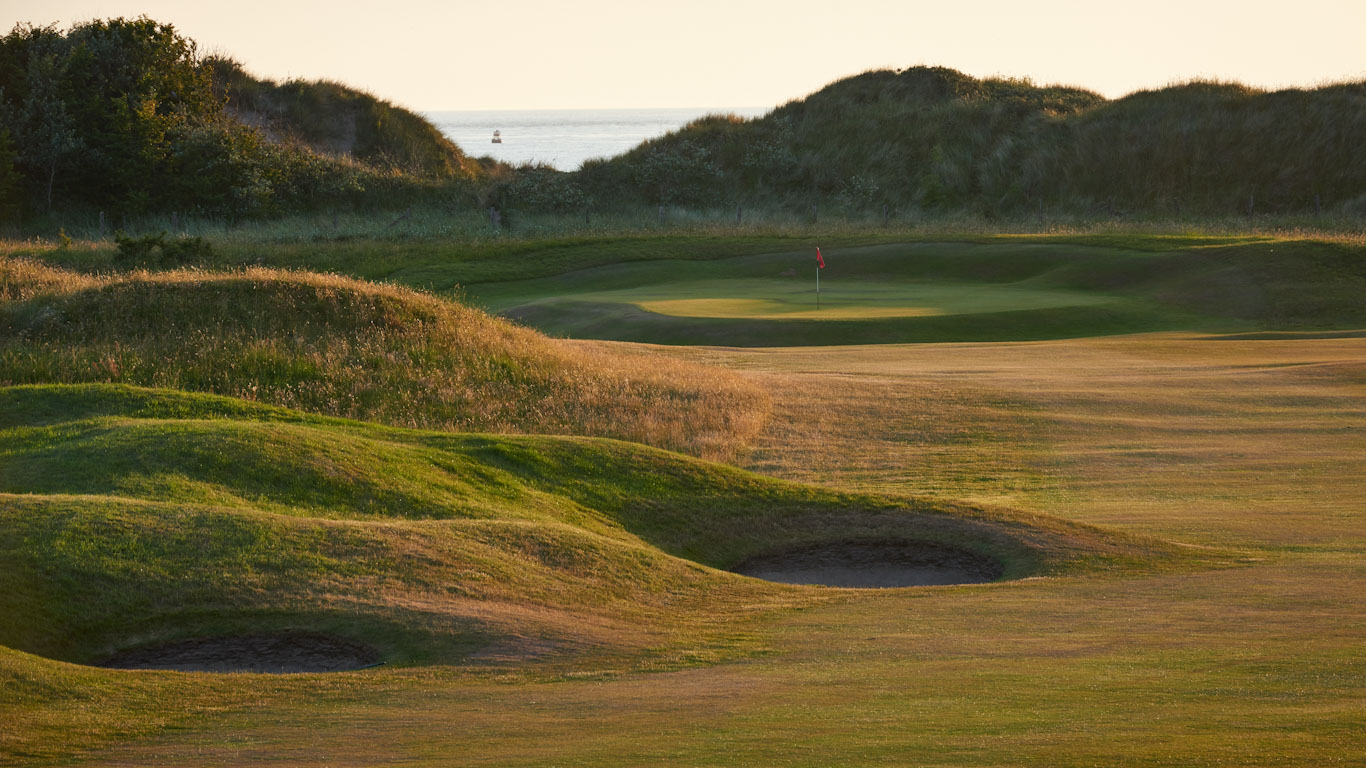 The 13th hole at The West Lancashire Golf Club, Liverpool, England
