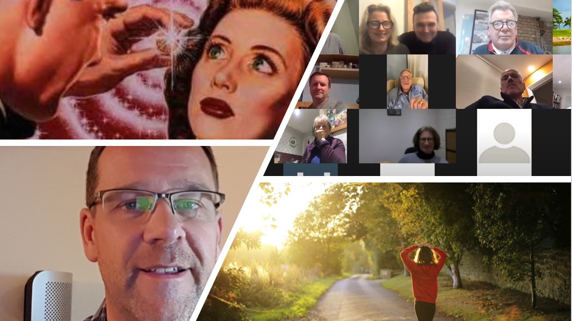 Montage of hypnotism session, Golf Planet Holidays