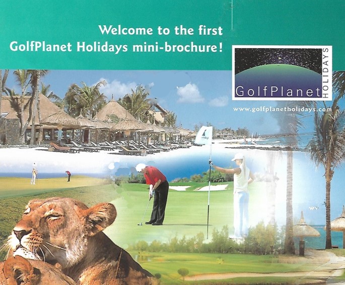 Golf Planet Holidays mini brochure