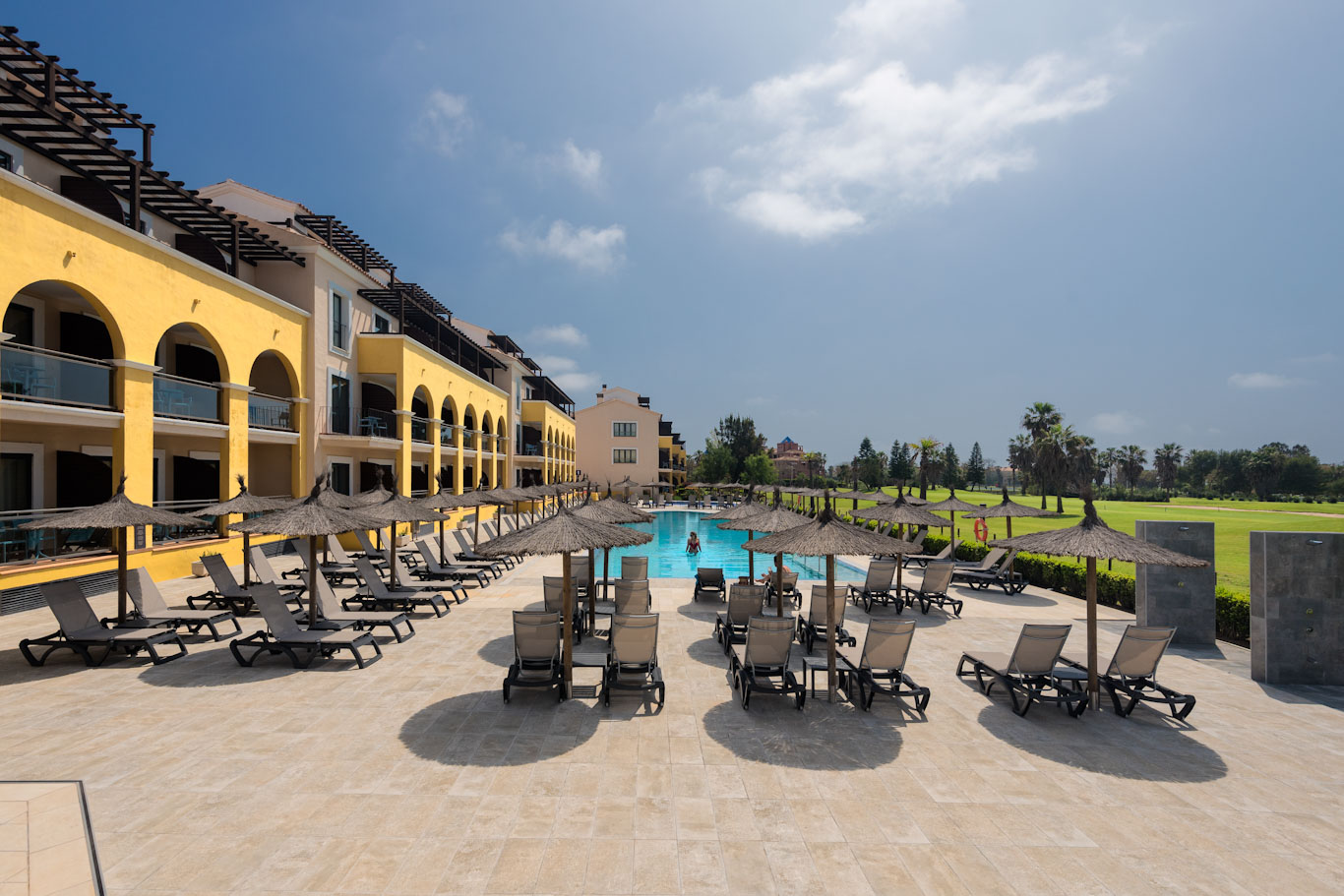Poolside at Barcelo Costa Ballena Golf and Spa resort, south west Spain