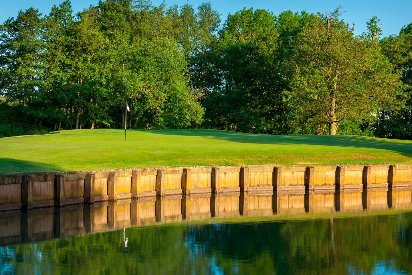 A green at Forest of Arden Golf Club, near Solihull, England