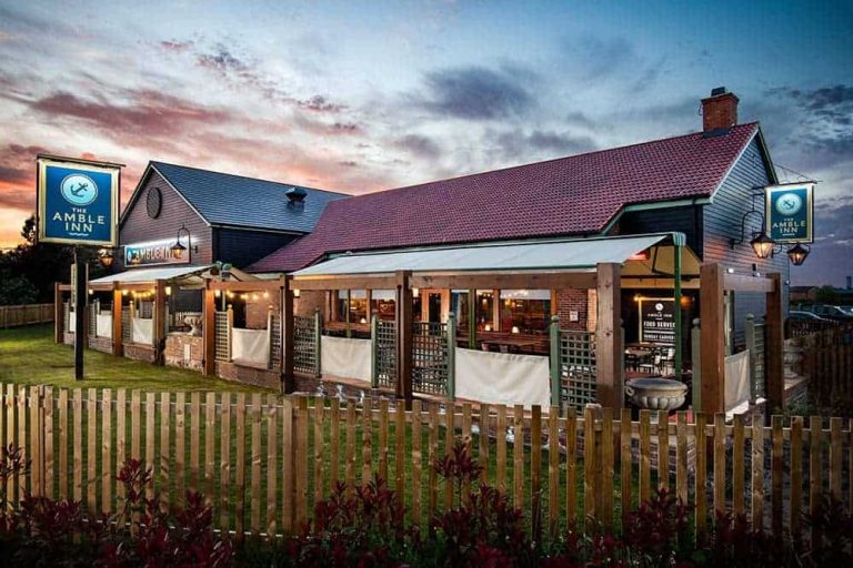 The exterior of The Amble Inn, Amble, Northumberland, England