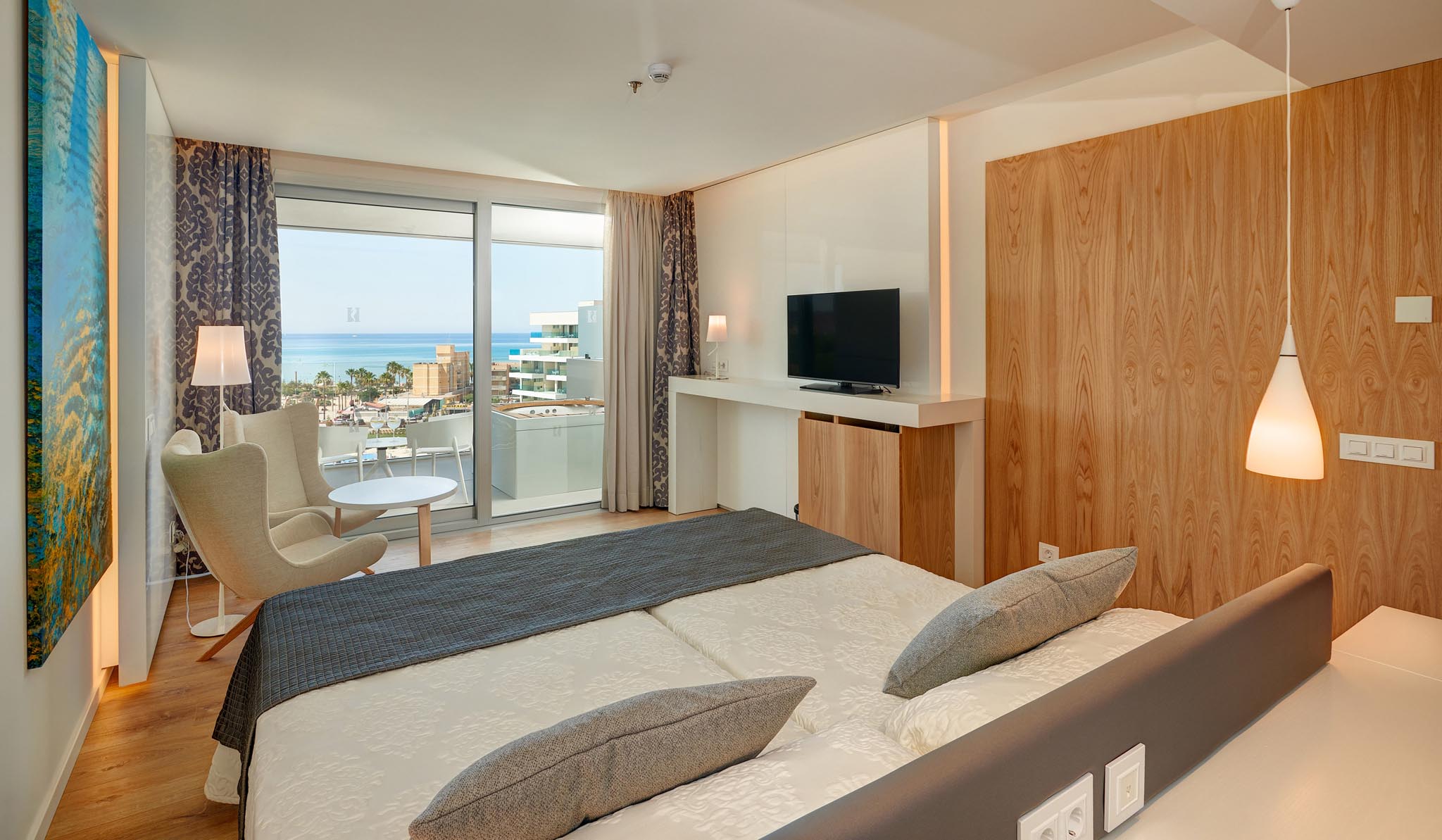 Bedroom with terrace at Hipotels Playa de Palma Palace, Palma, Mallorca