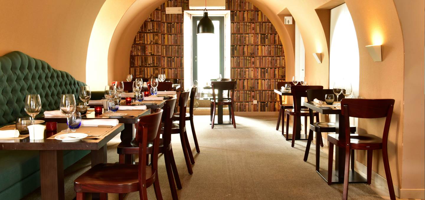 The restaurant at the Pousada Citadela Cascais, near Lisbon, Portugal