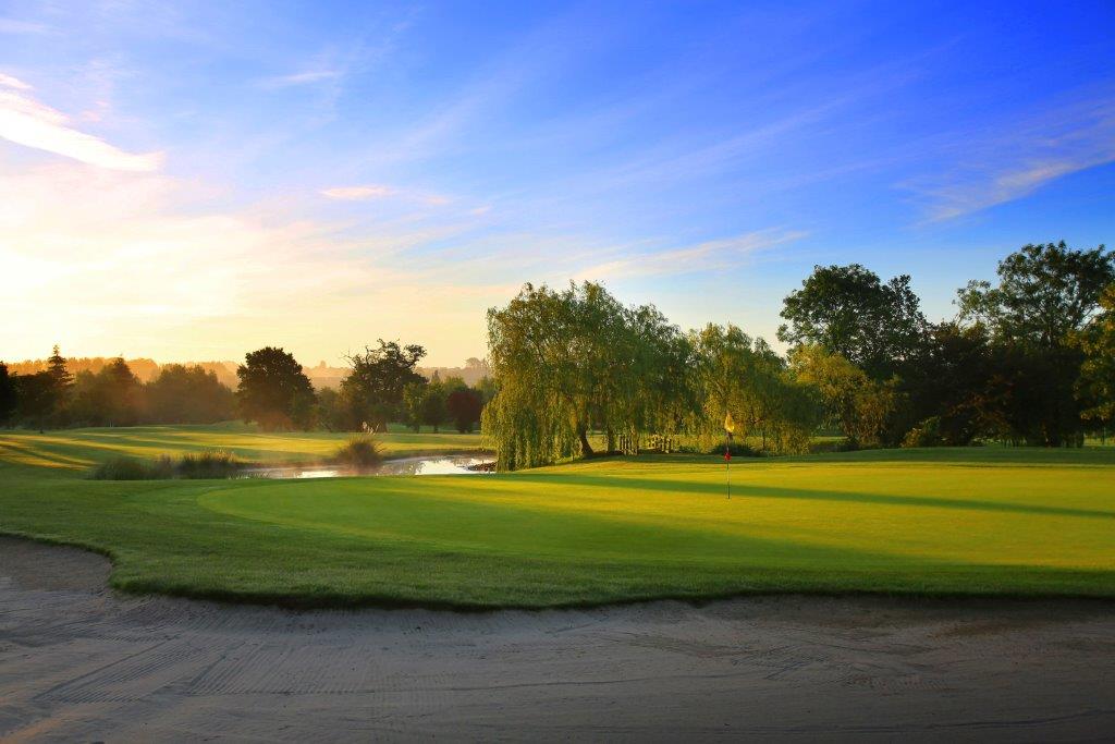 The 18th hole at Dunston Hall Hotel Spa and Golf Resort, Norwich, England. Golf Planet Holidays.