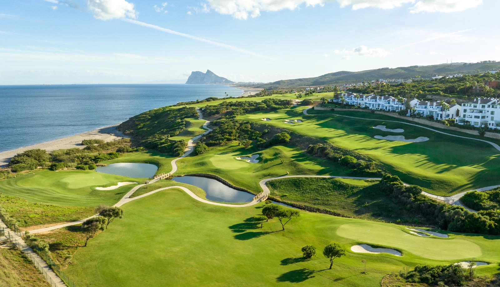 Aerial view of La Hacienda Golf Links, Costa del Sol, Spain. Golf Planet Holidays.