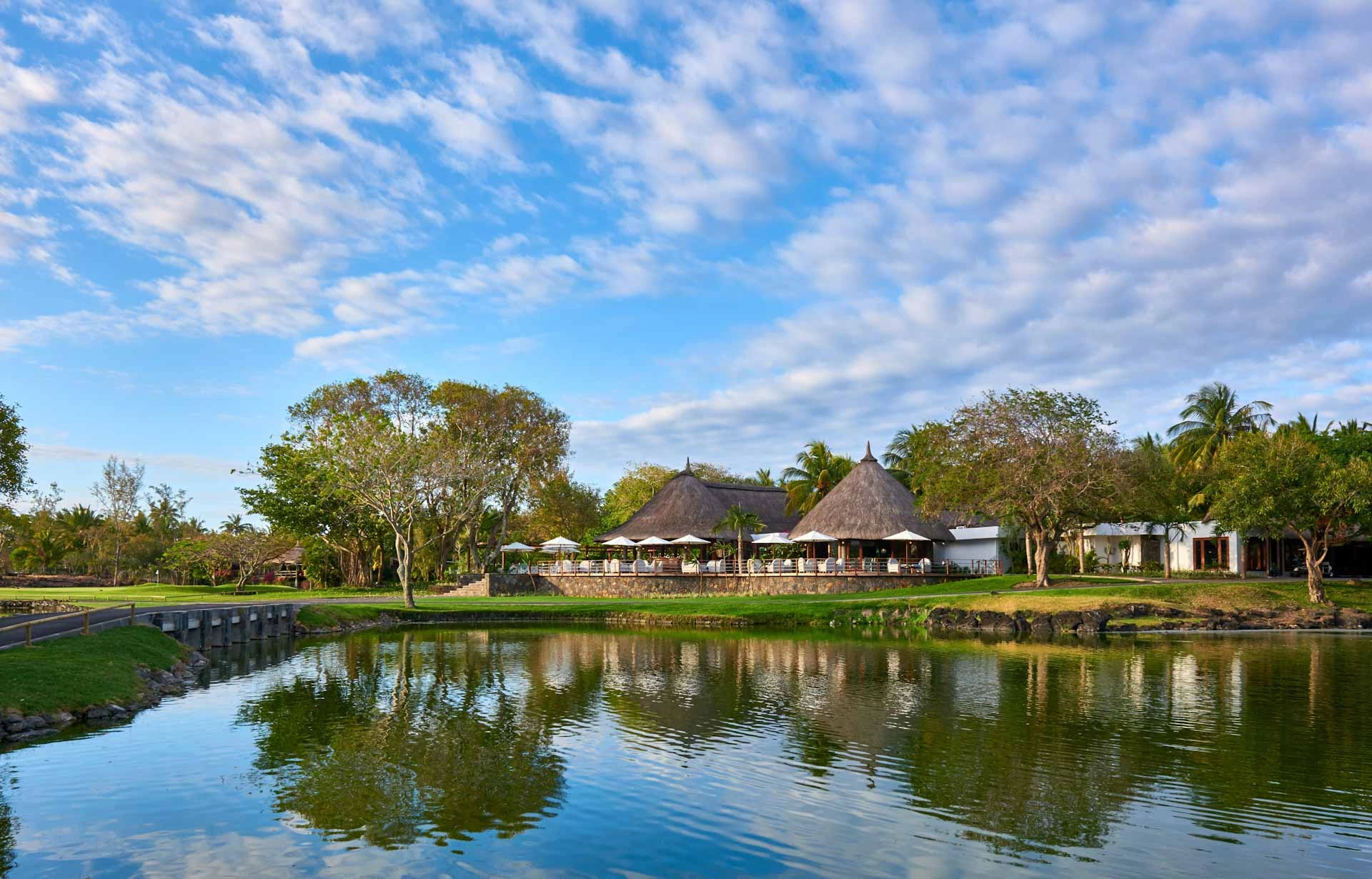 The clubhouse at Belle Maree Plage, Mauritius. Golf Planet Holidays